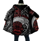 Honour The Treaty New Zealand Personalised Cloak Toitu Te Tiriti Indigenous Maori Face - Aussie Hoodie