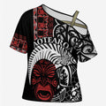 Honour The Treaty New Zealand Personalised Cross Shoulder Shirt Toitu Te Tiriti Indigenous Maori Face - Aussie Hoodie