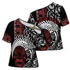 Honour The Treaty New Zealand Personalised Cross Shoulder Shirt Toitu Te Tiriti Indigenous Maori Face - Aussie Hoodie