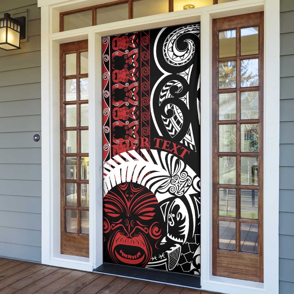 Honour The Treaty New Zealand Personalised Door Cover Toitu Te Tiriti Indigenous Maori Face - Aussie Hoodie