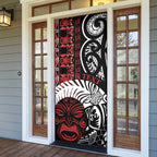 Honour The Treaty New Zealand Personalised Door Cover Toitu Te Tiriti Indigenous Maori Face - Aussie Hoodie