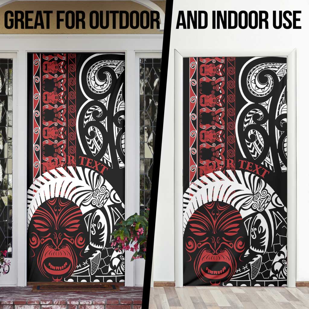 Honour The Treaty New Zealand Personalised Door Cover Toitu Te Tiriti Indigenous Maori Face - Aussie Hoodie