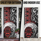 Honour The Treaty New Zealand Personalised Door Cover Toitu Te Tiriti Indigenous Maori Face - Aussie Hoodie