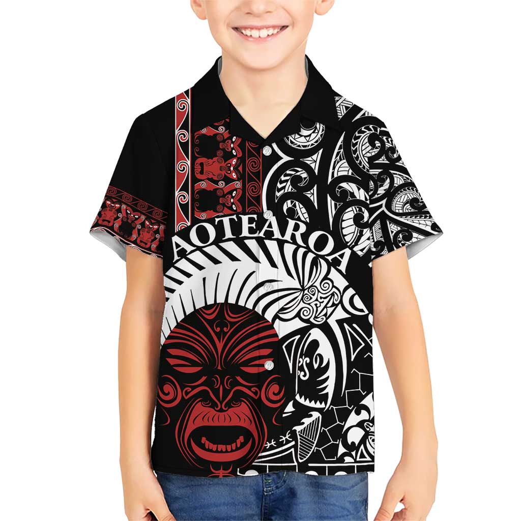 Honour The Treaty New Zealand Personalised Hawaiian Shirt Toitu Te Tiriti Indigenous Maori Face