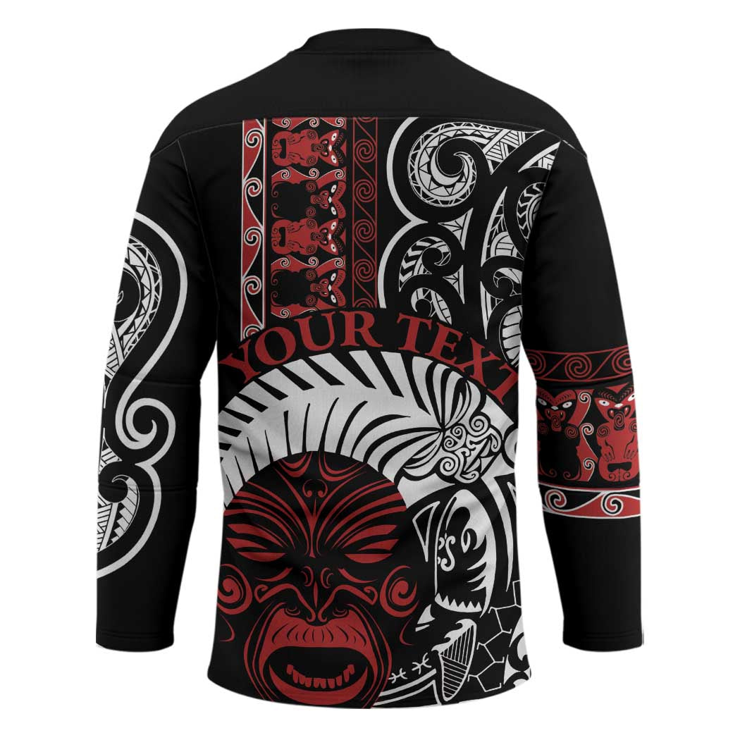 Honour The Treaty New Zealand Personalised Hockey Jersey Toitu Te Tiriti Indigenous Maori Face - Aussie Hoodie