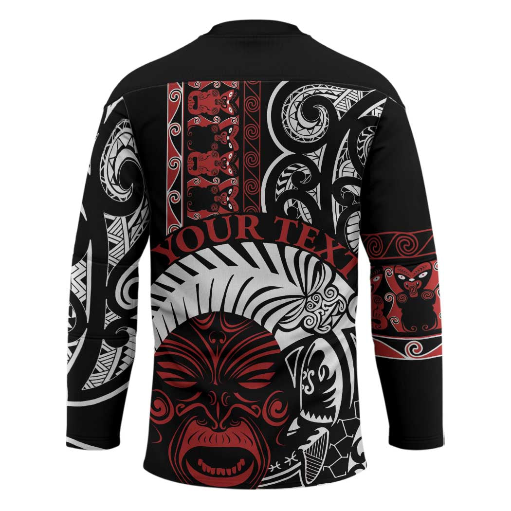 Honour The Treaty New Zealand Personalised Hockey Jersey Toitu Te Tiriti Indigenous Maori Face - Aussie Hoodie