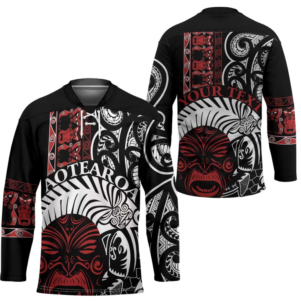 Honour The Treaty New Zealand Personalised Hockey Jersey Toitu Te Tiriti Indigenous Maori Face - Aussie Hoodie