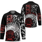 Honour The Treaty New Zealand Personalised Hockey Jersey Toitu Te Tiriti Indigenous Maori Face - Aussie Hoodie