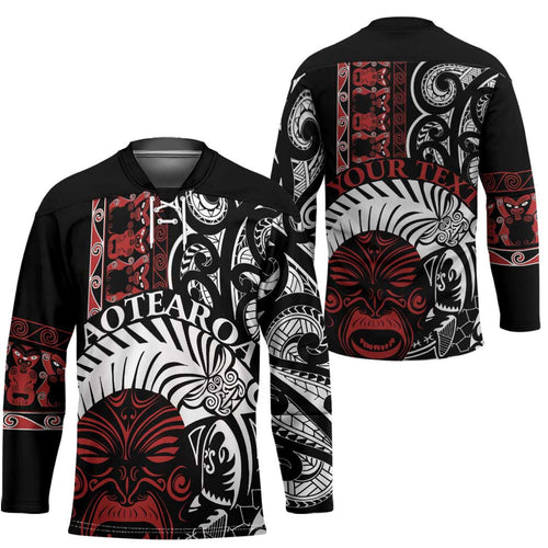 Honour The Treaty New Zealand Personalised Hockey Jersey Toitu Te Tiriti Indigenous Maori Face - Aussie Hoodie