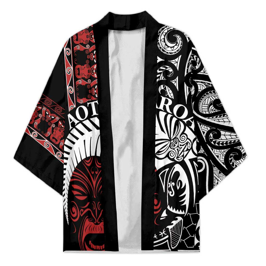 Honour The Treaty New Zealand Personalised Kimono Toitu Te Tiriti Indigenous Maori Face - Aussie Hoodie