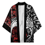 Honour The Treaty New Zealand Personalised Kimono Toitu Te Tiriti Indigenous Maori Face - Aussie Hoodie