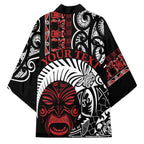 Honour The Treaty New Zealand Personalised Kimono Toitu Te Tiriti Indigenous Maori Face - Aussie Hoodie