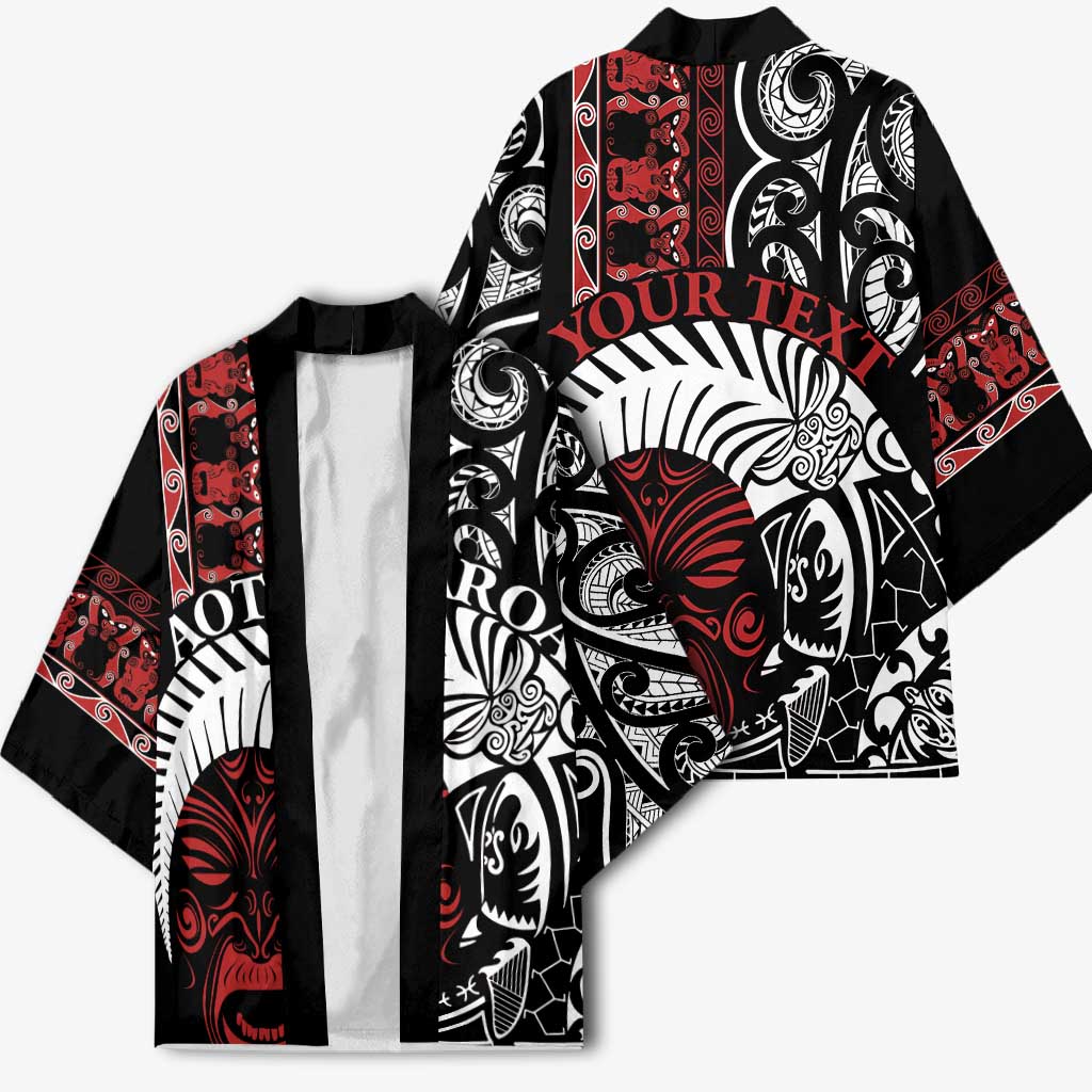 Honour The Treaty New Zealand Personalised Kimono Toitu Te Tiriti Indigenous Maori Face - Aussie Hoodie