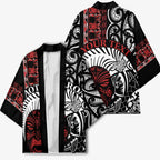 Honour The Treaty New Zealand Personalised Kimono Toitu Te Tiriti Indigenous Maori Face - Aussie Hoodie