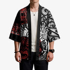 Honour The Treaty New Zealand Personalised Kimono Toitu Te Tiriti Indigenous Maori Face - Aussie Hoodie