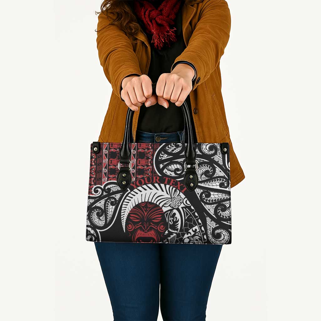 Honour The Treaty New Zealand Personalised Leather Bag Toitu Te Tiriti Indigenous Maori Face - Aussie Hoodie