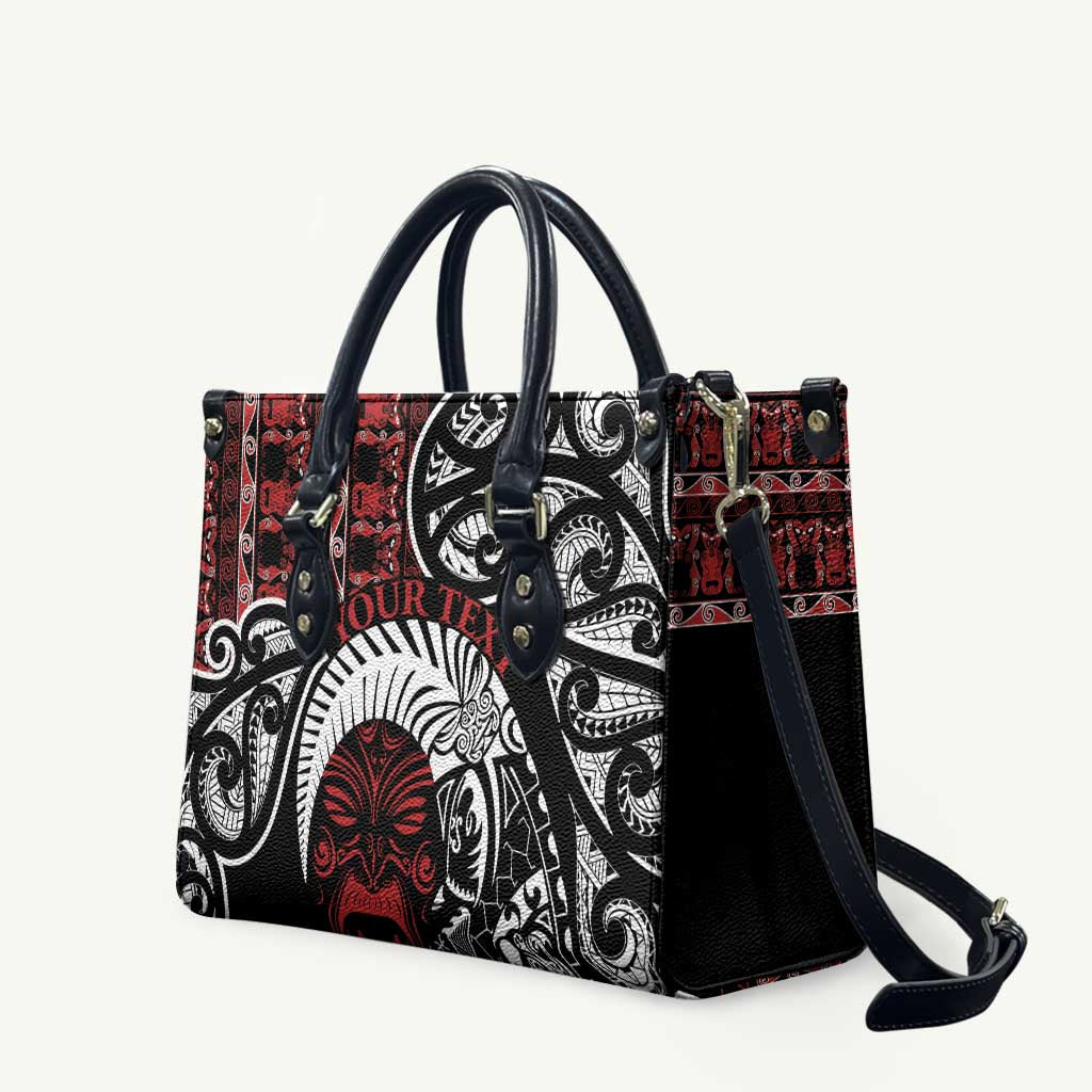 Honour The Treaty New Zealand Personalised Leather Bag Toitu Te Tiriti Indigenous Maori Face - Aussie Hoodie