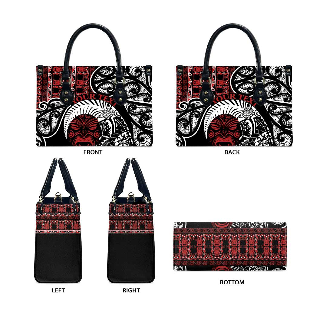 Honour The Treaty New Zealand Personalised Leather Bag Toitu Te Tiriti Indigenous Maori Face - Aussie Hoodie