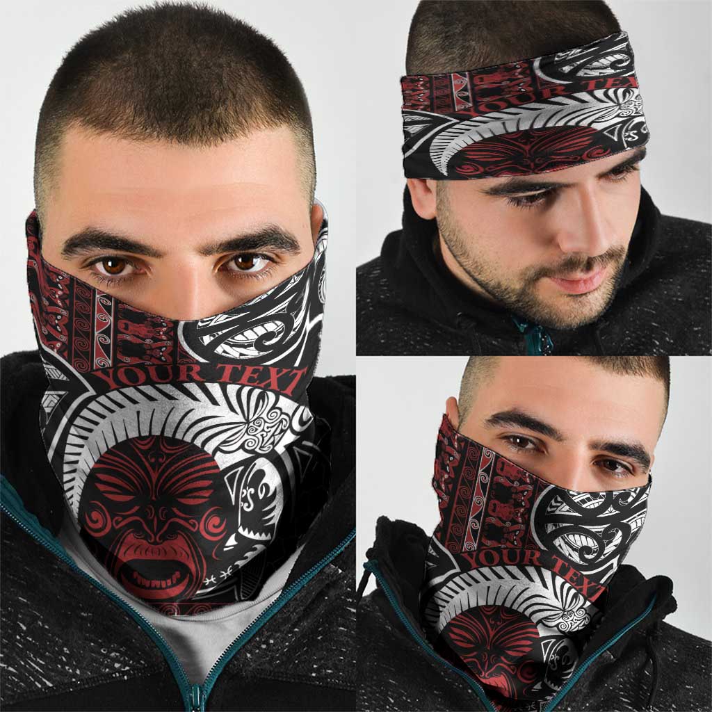 Honour The Treaty New Zealand Personalised Neck Gaiter Toitu Te Tiriti Indigenous Maori Face LT9