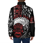 Honour The Treaty New Zealand Personalised Padded Jacket Toitu Te Tiriti Indigenous Maori Face - Aussie Hoodie