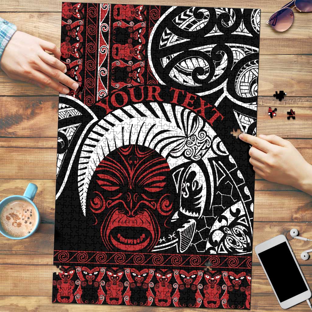 Honour The Treaty New Zealand Personalised Puzzle Toitu Te Tiriti Indigenous Maori Face - Aussie Hoodie