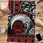Honour The Treaty New Zealand Personalised Puzzle Toitu Te Tiriti Indigenous Maori Face - Aussie Hoodie