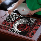 Honour The Treaty New Zealand Personalised Puzzle Toitu Te Tiriti Indigenous Maori Face - Aussie Hoodie