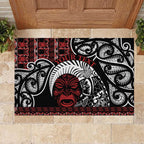 Honour The Treaty New Zealand Personalised Rubber Doormat Toitu Te Tiriti Indigenous Maori Face