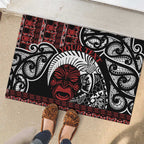 Honour The Treaty New Zealand Personalised Rubber Doormat Toitu Te Tiriti Indigenous Maori Face