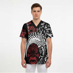 Honour The Treaty New Zealand Personalised Scrub Top Toitu Te Tiriti Indigenous Maori Face - Aussie Hoodie