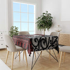 Honour The Treaty New Zealand Personalised Tablecloth Toitu Te Tiriti Indigenous Maori Face
