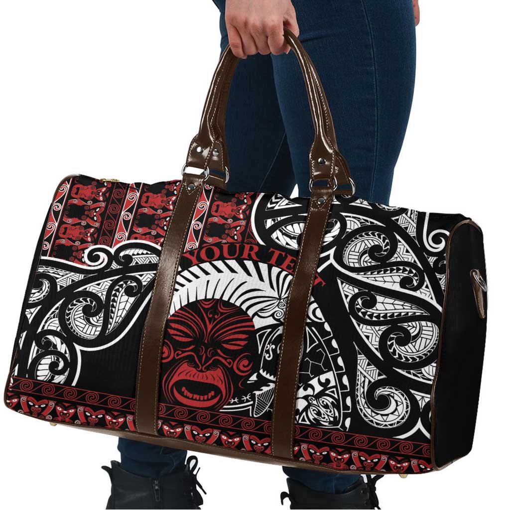 Honour The Treaty New Zealand Personalised Travel Bag Toitu Te Tiriti Indigenous Maori Face - Aussie Hoodie