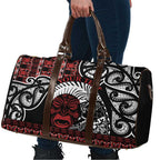 Honour The Treaty New Zealand Personalised Travel Bag Toitu Te Tiriti Indigenous Maori Face - Aussie Hoodie