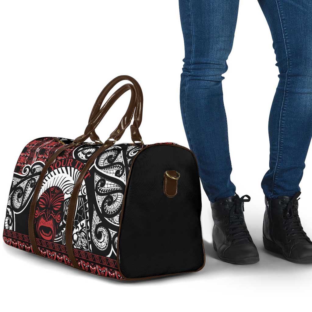 Honour The Treaty New Zealand Personalised Travel Bag Toitu Te Tiriti Indigenous Maori Face - Aussie Hoodie