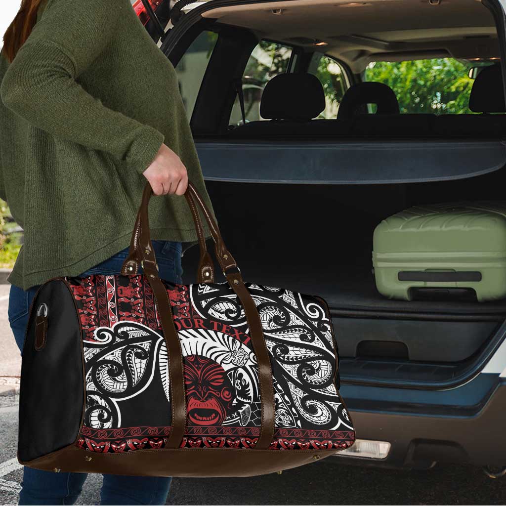 Honour The Treaty New Zealand Personalised Travel Bag Toitu Te Tiriti Indigenous Maori Face - Aussie Hoodie