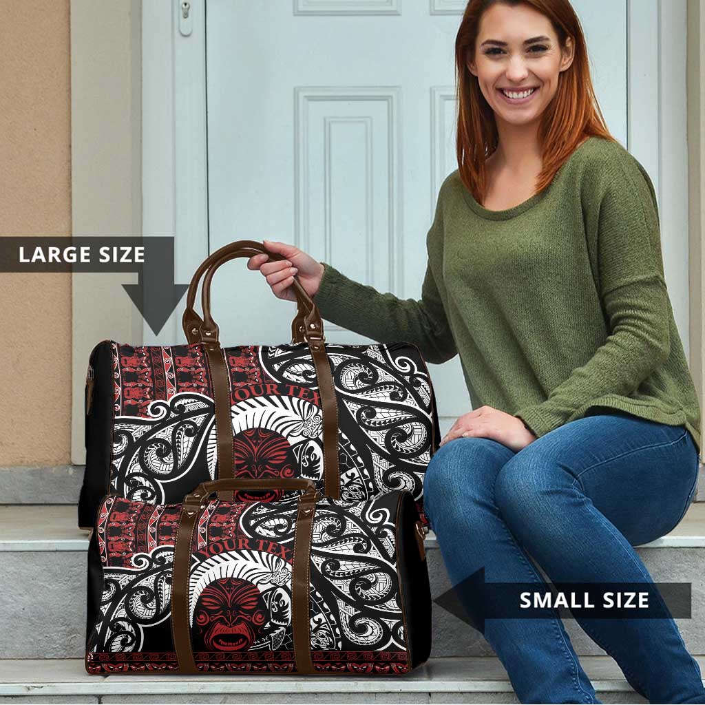 Honour The Treaty New Zealand Personalised Travel Bag Toitu Te Tiriti Indigenous Maori Face - Aussie Hoodie