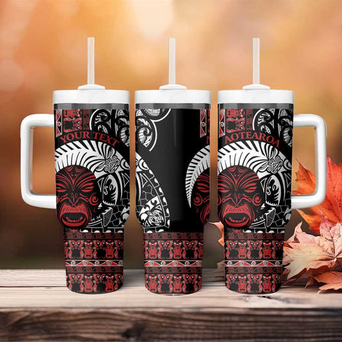 Honour The Treaty New Zealand Personalised Tumbler With Handle Toitu Te Tiriti Indigenous Maori Face