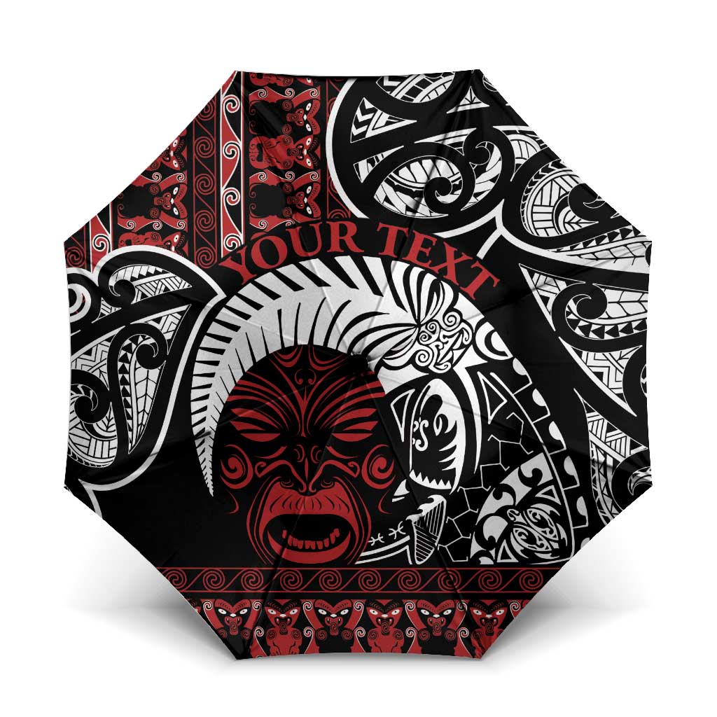 Honour The Treaty New Zealand Personalised Umbrella Toitu Te Tiriti Indigenous Maori Face - Aussie Hoodie