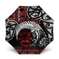 Honour The Treaty New Zealand Personalised Umbrella Toitu Te Tiriti Indigenous Maori Face - Aussie Hoodie