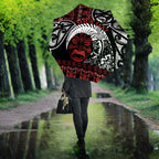 Honour The Treaty New Zealand Personalised Umbrella Toitu Te Tiriti Indigenous Maori Face - Aussie Hoodie