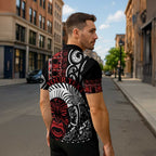 Honour The Treaty New Zealand Personalised Zipper Polo Shirt Toitu Te Tiriti Indigenous Maori Face - Aussie Hoodie