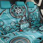Heat Cricket Custom Back Car Seat Cover Australian Aboriginal