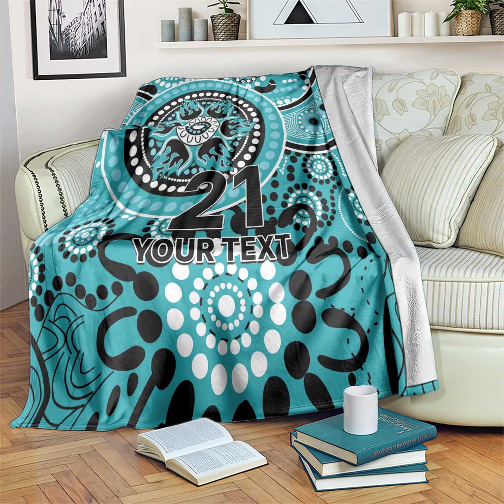 Heat Cricket Custom Blanket Australian Aboriginal