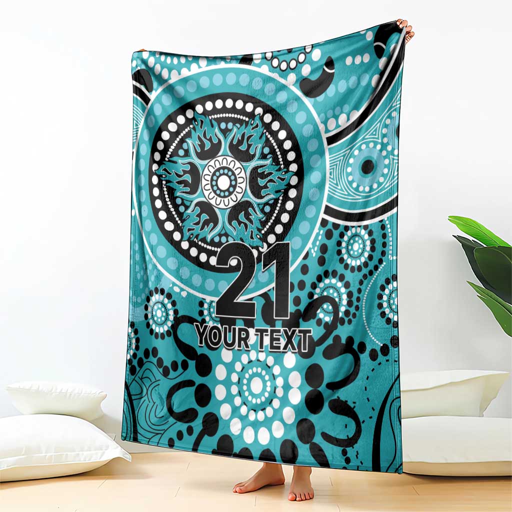 Heat Cricket Custom Blanket Australian Aboriginal