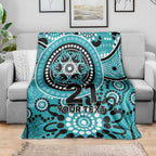 Heat Cricket Custom Blanket Australian Aboriginal
