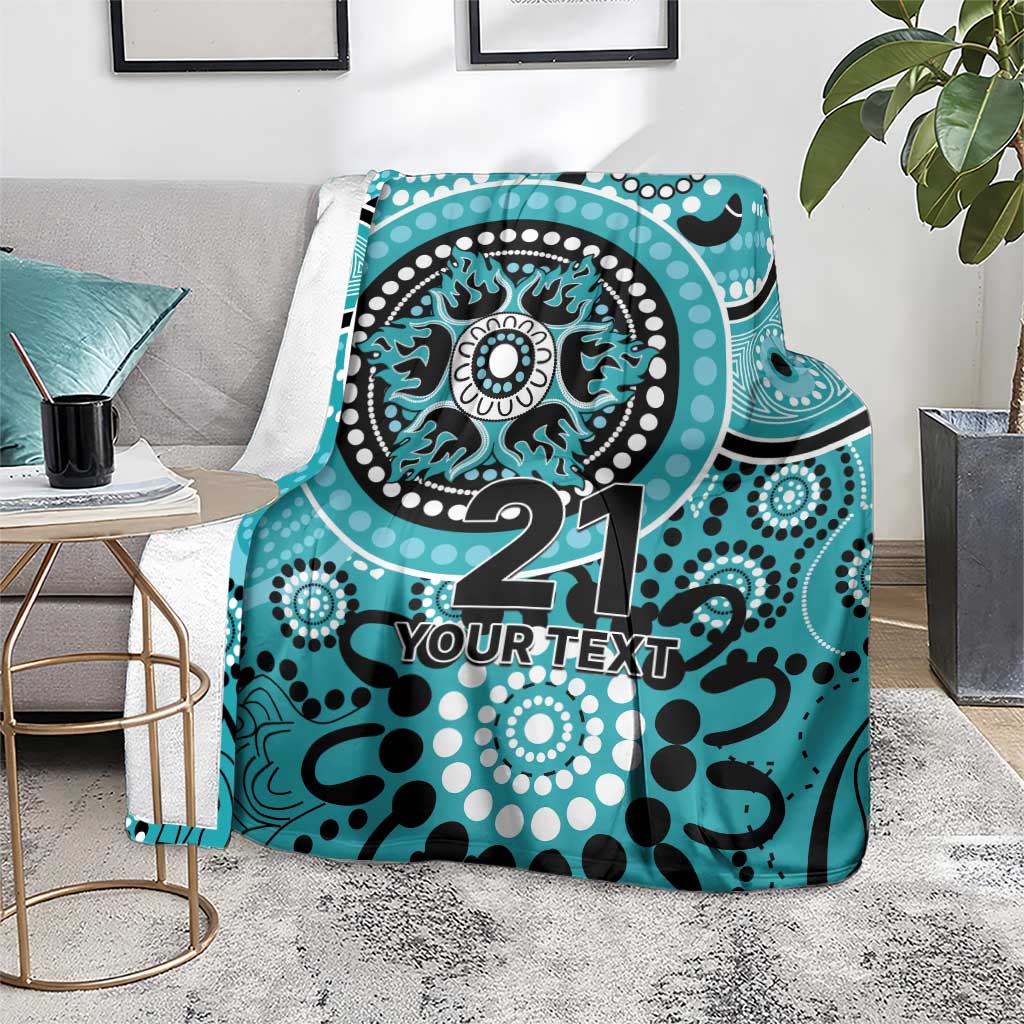 Heat Cricket Custom Blanket Australian Aboriginal