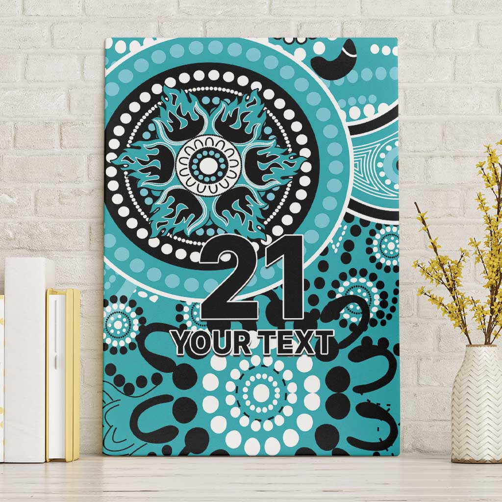 Heat Cricket Custom Canvas Wall Art Australian Aboriginal