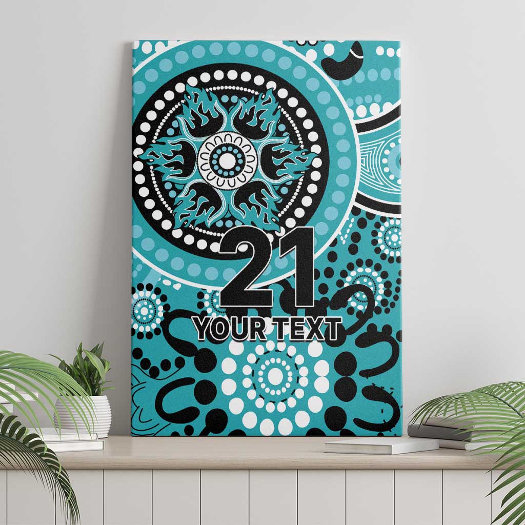 Heat Cricket Custom Canvas Wall Art Australian Aboriginal