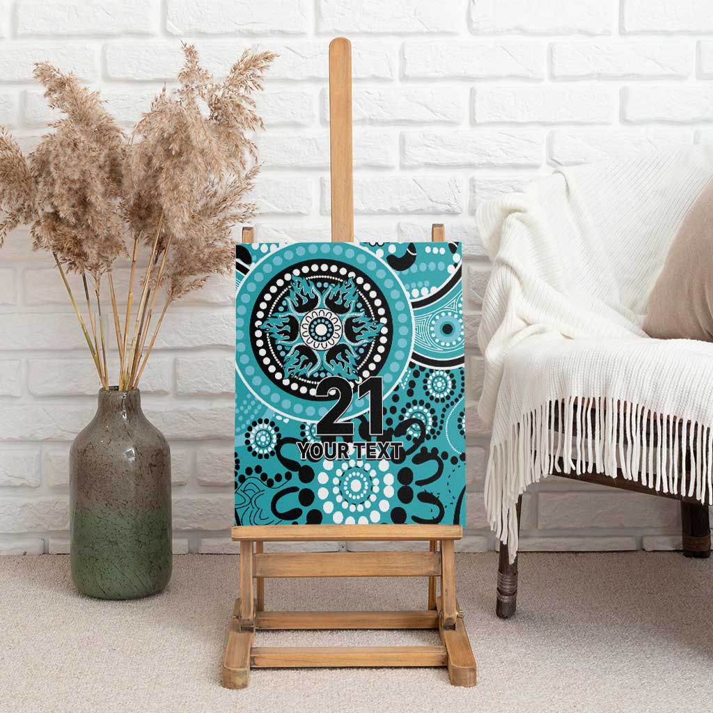 Heat Cricket Custom Canvas Wall Art Australian Aboriginal
