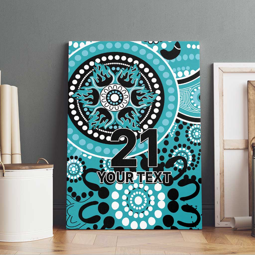 Heat Cricket Custom Canvas Wall Art Australian Aboriginal